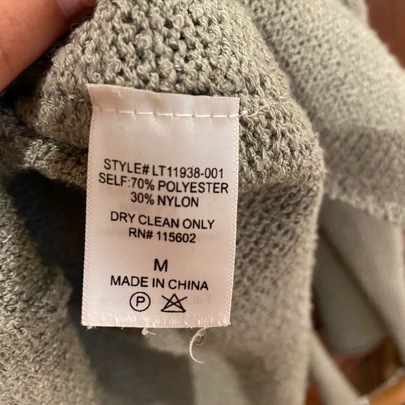 Grey V-Neck Sweater - Picture 6 of 6